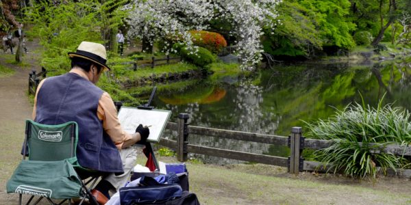 Tableau du Japon, Lac Japonais